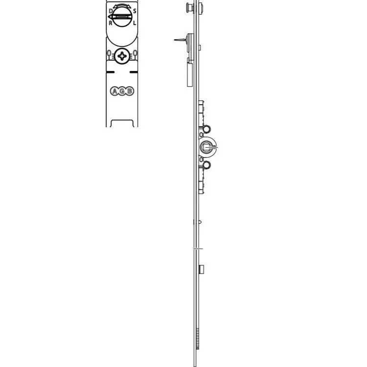 Beste Prijs Cremonese A50122.15.05 Artech AGB per finestra e portafinestra anta e ribalta, entrata 15 mm, altezza 1194-1410 mm, maniglia 500 mm