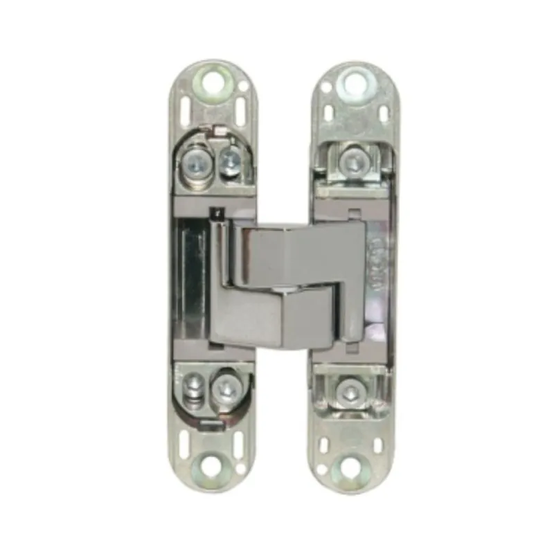 Cerniera a scomparsa Eclipse 3.0 Agb per porte filo muro, dimensione 114,8x22,8 mm, portata 40 Kg, regolabile su 3 assi, Zama finitura Cromo Satinato Fabrieksprijs