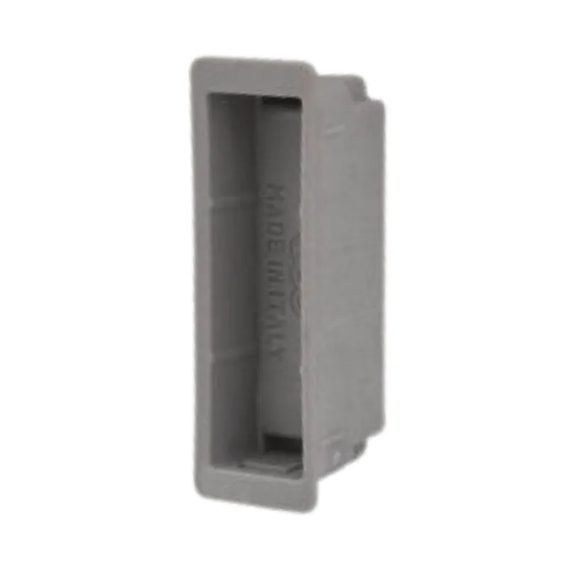 Beperkte Voorraad Vaschetta Easy-Fix Xt B02402.94 Agb per serratura Polaris, con magnete, dimensione 43,4x14 mm, bordo rettangolare, Plastica finitura Grigio