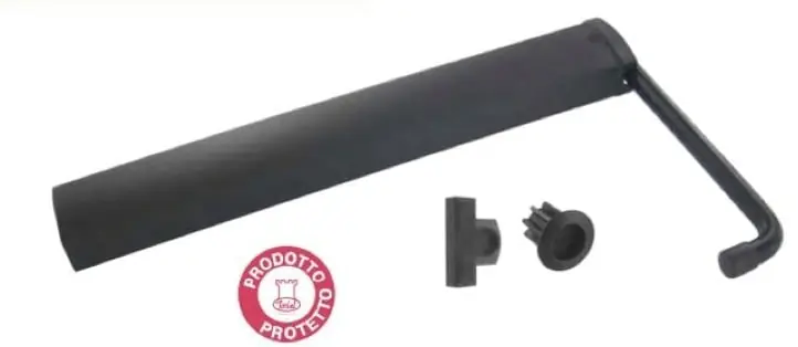 Gereduceerde Prijs Fermapersiana a molla universale Maxi 9470776 Torbel, Destro/Sinistro per persiana leva 180 mm, corsa 165 mm, finitura Nero Ral 9005