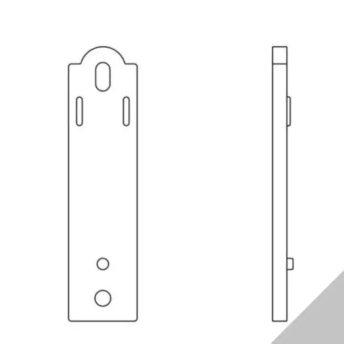 Spessore per fermaimposte automatico AGB H00926.02.21 Abaco, spessore 5 mm, finitura Silver Powerage Beperkte Voorraad