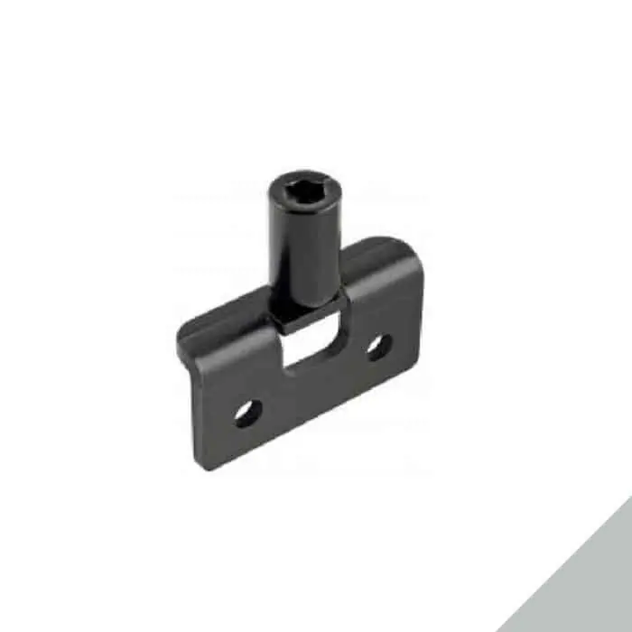 Perno di chiusura AGB H00901.53.21 Abaco, per montaggio a filo o con battuta, finitura Silver Powerage Gecertificeerd