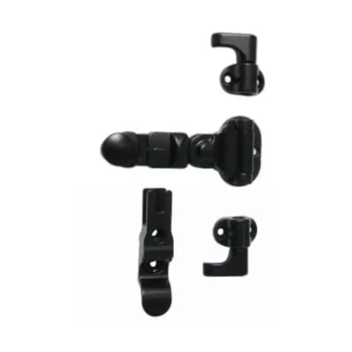 Kit spagnoletta a leva Torbel Europa per serramento, con sicura automatica, finitura Nero Uitverkoop