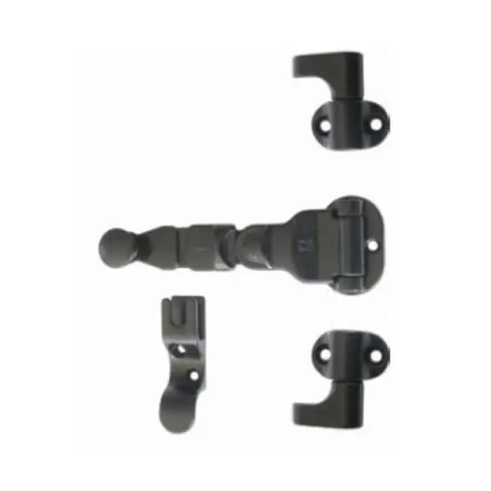 Kit spagnoletta a leva Torbel serie Europa per serramento 1/2 ante, finitura Nero Shop Nu