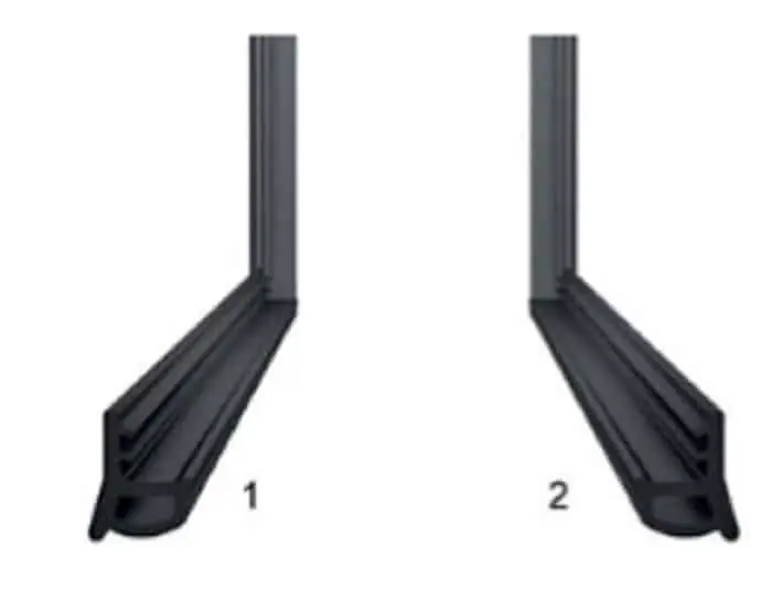 Finale Uitverkoop Kit guarnizioni AGB per anta scorrevole, dimensioni 1500 x 2500 mm, colore Nero