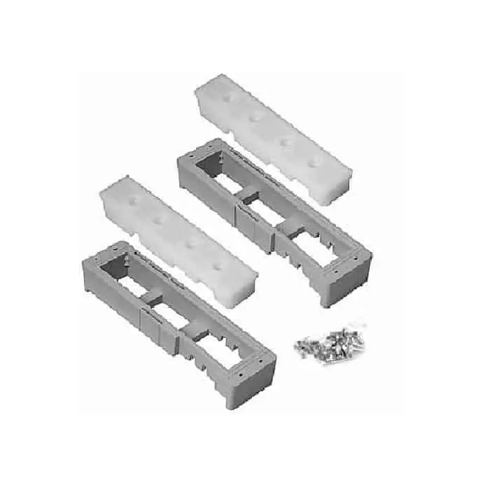 Seizoensaanbieding Kit tappi compensatori G01432.00.86 AGB Intermedio per montante 45 mm, distanza 10 e 28 mm, finitura Grigio