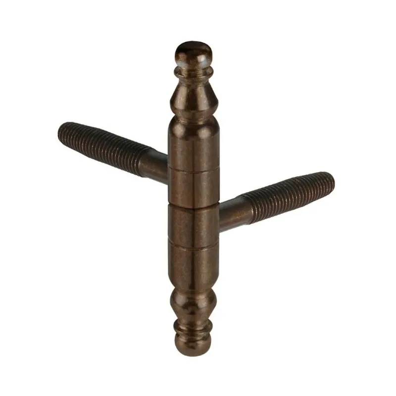 Cerniera barocco E00131 AGB per porte in legno, diametro 11 mm, altezza 74 mm, Acciaio finitura Bronzato Gereduceerde Prijs