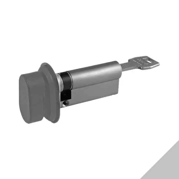 Weekendaanbieding Mezzo cilindro Ariete 5000 PS Agb profilo Europeo CA7516.21.65, pomolo-chiave, lunghezza 85 mm (P15/70), finitura Nichelato Opaco