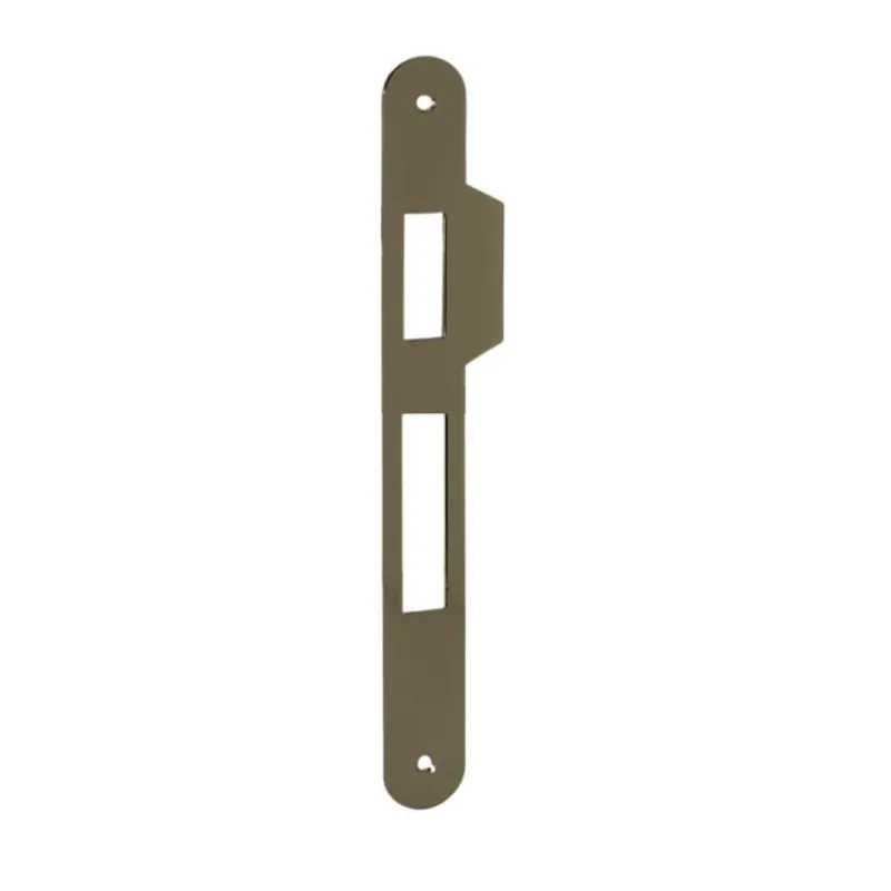 Incontro B01000.05 Agb per serratura Centro scrocco e mandata, dimensione 167x22 mm, bordo tondo con aletta 10 mm, Acciaio finitura Bronzato Verniciato Dagaanbieding
