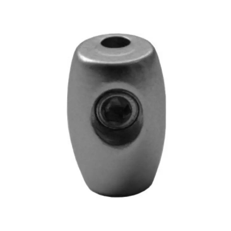 Bestseller Terminale oliva MF08205BK Tahuma per struttura con cavi, dimensioni 8x12 mm, finitura Nichel Satinato