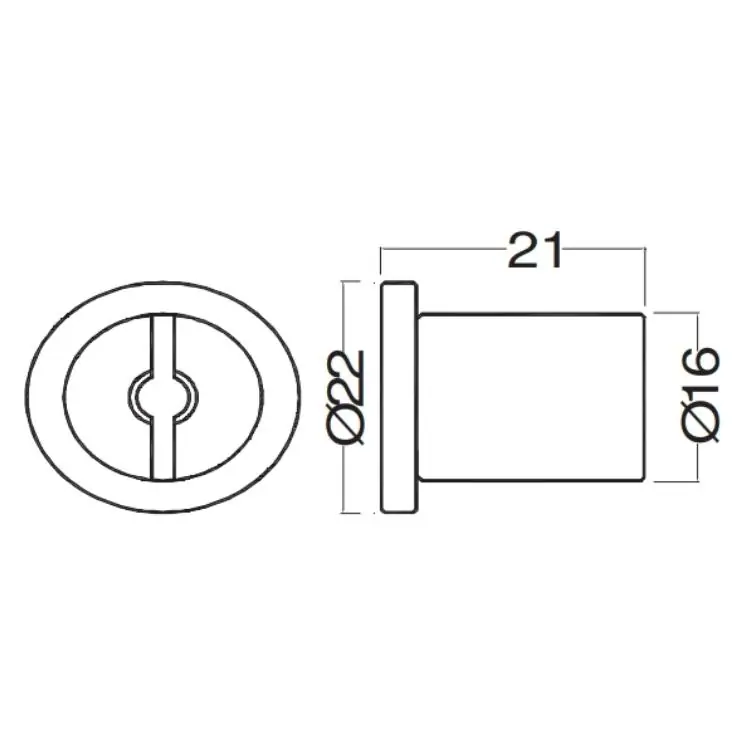 Must-Have Morsetto di fissaggio MR16105KRT Tahuma per struttura con cavi, con rosetta, diametro 16 mm, finitura Nichel Satinato