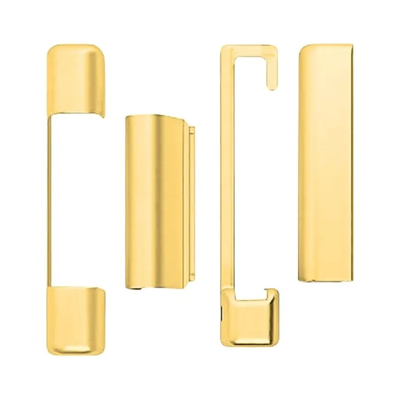Koopje Kit copertura A51301.02.50 Artech AGB per ferramenta anta in legno, lato Sinistro superiore e inferiore, Abs finitura Ottonato