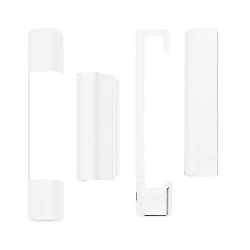 Kit copertura A51301.02.91 Artech AGB per ferramenta anta in legno, lato Sinistro superiore e inferiore, Abs finitura Bianco Ral 9010 Shop Nu