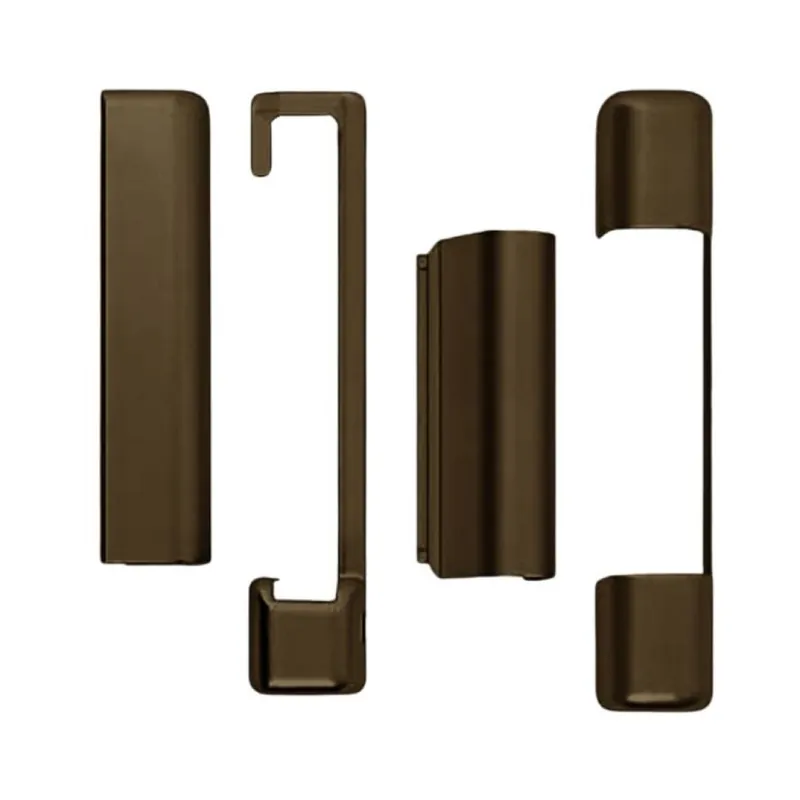 Exclusieve Aanbieding Kit copertura A51301.01.94 Artech AGB per ferramenta anta in legno, lato Destro superiore e inferiore, Abs finitura Marrone