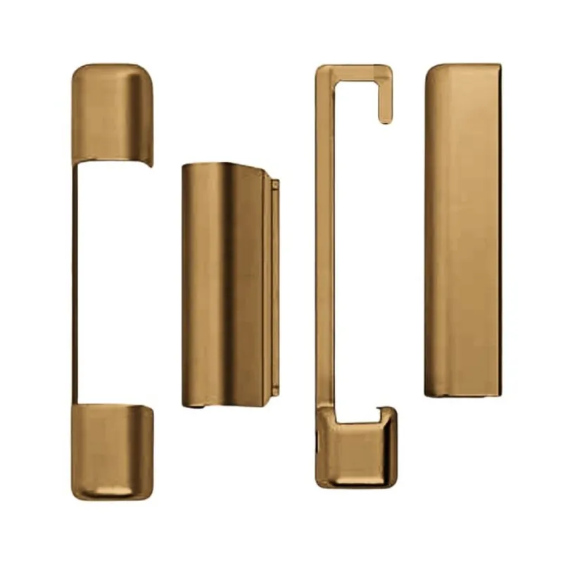 Betrouwbaar Kit copertura A51301.02.14 Artech AGB per ferramenta anta in legno, lato Sinistro superiore e inferiore, Abs finitura Bronzato Chiaro