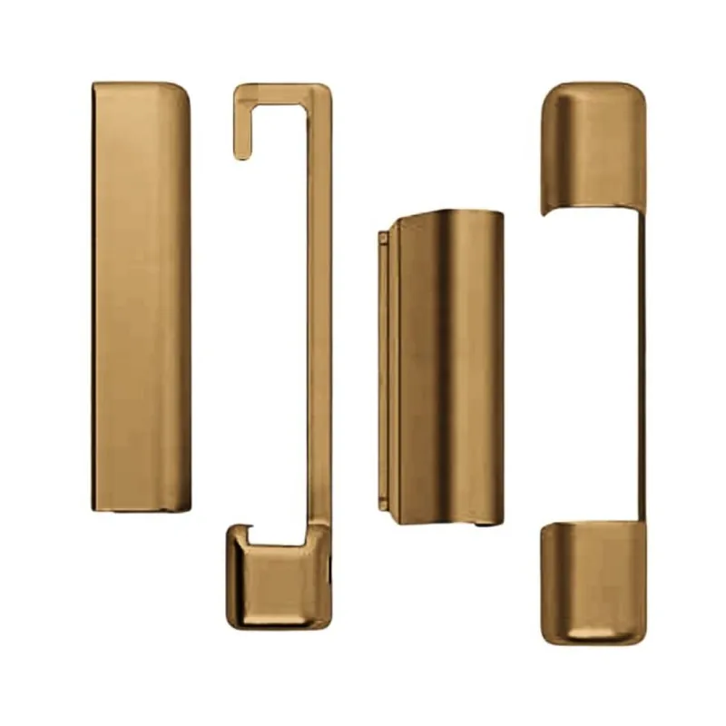 Kit copertura A51301.01.14 Artech AGB per ferramenta anta in legno, lato Destro superiore e inferiore, Abs finitura Bronzato Chiaro Veilige Betaling