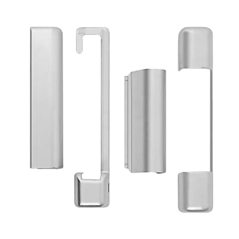 Favoriet Kit copertura A51301.01.21 Artech AGB per ferramenta anta in legno, lato Destro superiore e inferiore, Abs finitura Argento