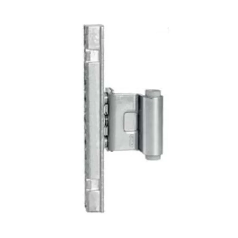 Cerniera centrale registrabile A51102.24.02 Artech AGB per serramento in legno, interasse 9 mm, battuta 18 mm, completo di compensatore 16/12, Zama finitura Argento Tijdelijk Beschikbaar
