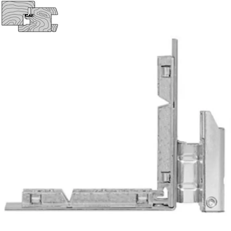 Actieprijs Squadra angolare A50901.34.01 Artech Agb Destro per serramenti in legno, Aria 4/12, interasse 13 mm, battuta 18 mm