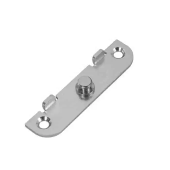 Basetta limitatore di apertura A49601.14.00 Artech Agb per serramento in Legno, alluminio e Pvc, parte telaio, aria 12 mm, interasse 9-13 mm, Acciaio finitura Argento Koopje