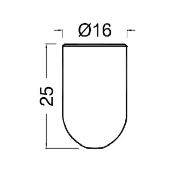 Tendicavo a soffitto FC16125U Tahuma, dimensioni 16x25 mm, finitura Nichel Satinato Rechtstreeks Van De Fabrikant