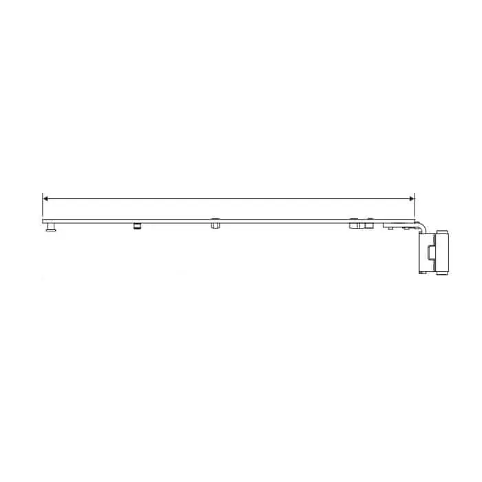 Braccio forbice AGB TESI AVANT 150 Kg, per finestra rettangolare, battuta 18 mm, larghezza anta 280-480, mano destra Populair
