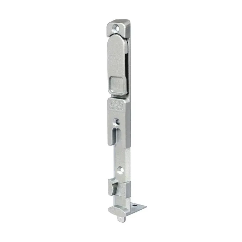 Betrouwbaar Catenaccio inferiore A40036.CR.01 AGB per serramenti in legno, lunghezza 180 mm, aria 12 mm, interasse 13 mm, battuta 24 mm, Acciaio finitura Silver