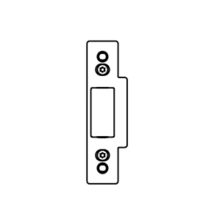 Betaalbaar Incontro piastra W99721.02.00 AGB, per catenaccio passante a leva U26x8 mm, applicazione a filo, finitura Argento