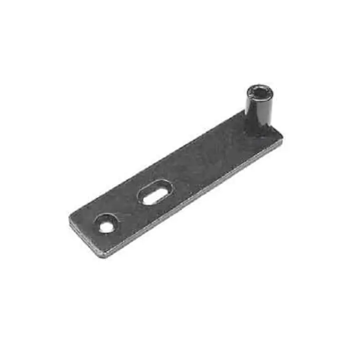 Perno di chiusura AGB H02901.18.93 Abaco, con piastra lunga per applicazione a cappotto, lunghezza 165 mm, finitura Black Powerage Direct Beschikbaar