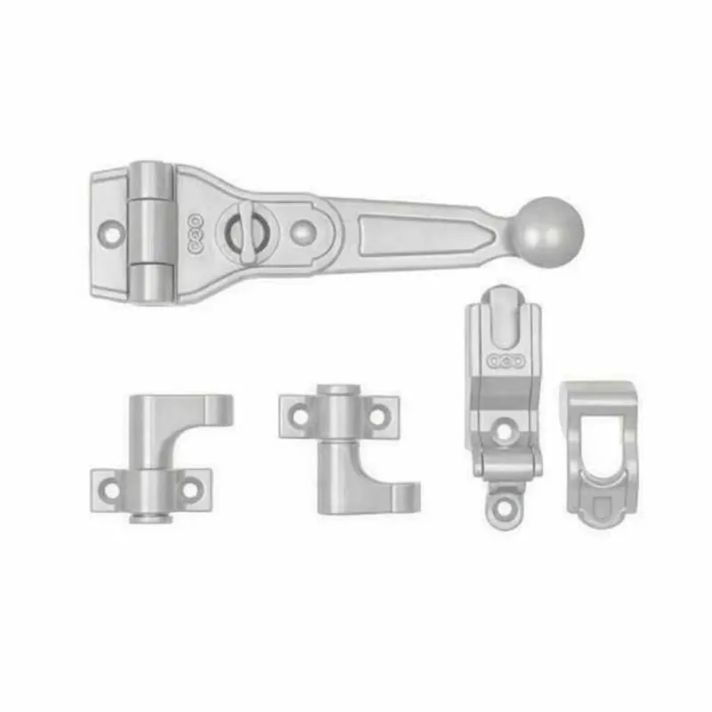 Spagnoletta Unica pomolo ribassato AGB H00903.16.21 Abaco, confezione base per 1 o 2 ante, spessore 0 mm, finitura Silver Powerage Nieuw