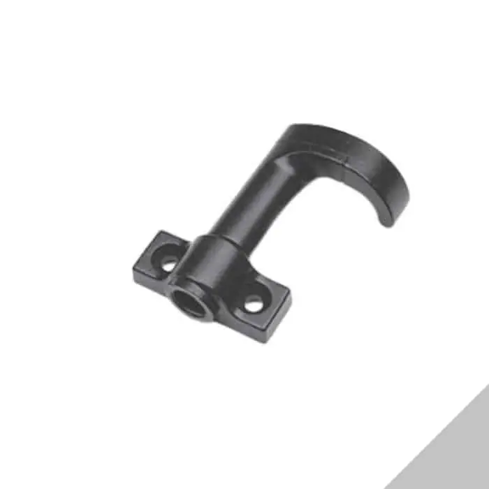 Gancio di chiusura curvo Sinistro AGB H00901.40.21 Abaco, spessore 0 mm, finitura Silver Powerage Meest Verkocht