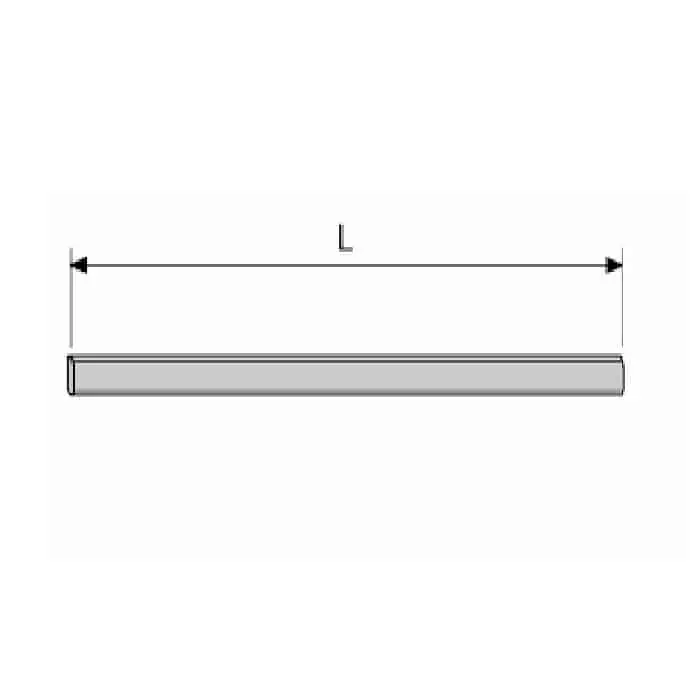 Korting Asta giunzione carrelli Alzante Standard AGB, lunghezza 2600 mm, anta 3250 mm, con elemento supplementare 3520 mm