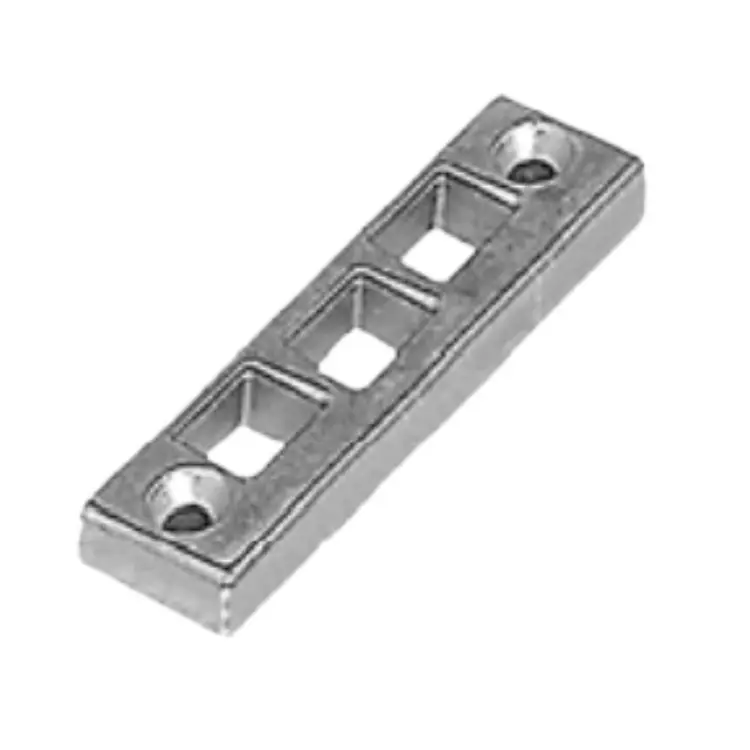 Bestseller Incontro puntale F850CR.05.15 AGB per Sicurtop, dimensioni 82x23x8 mm, aria 12 interasse 13, finitura Argento