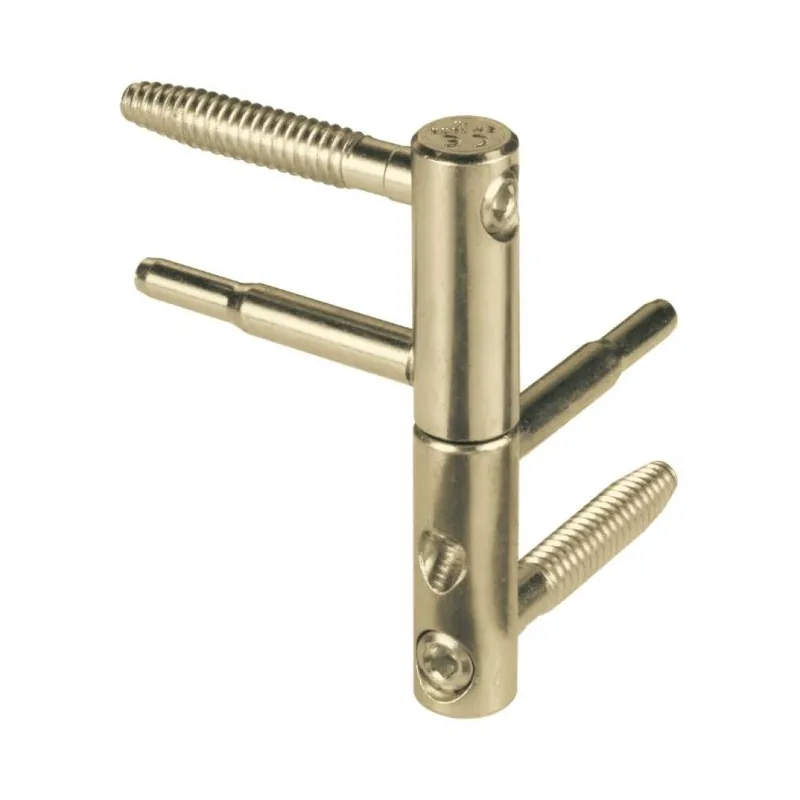 Cerniera registrabile 3D Matic E01178 AGB per porta in legno, diametro 14 mm, altezza 82 mm, Acciaio finitura Zinco Tropical Korting