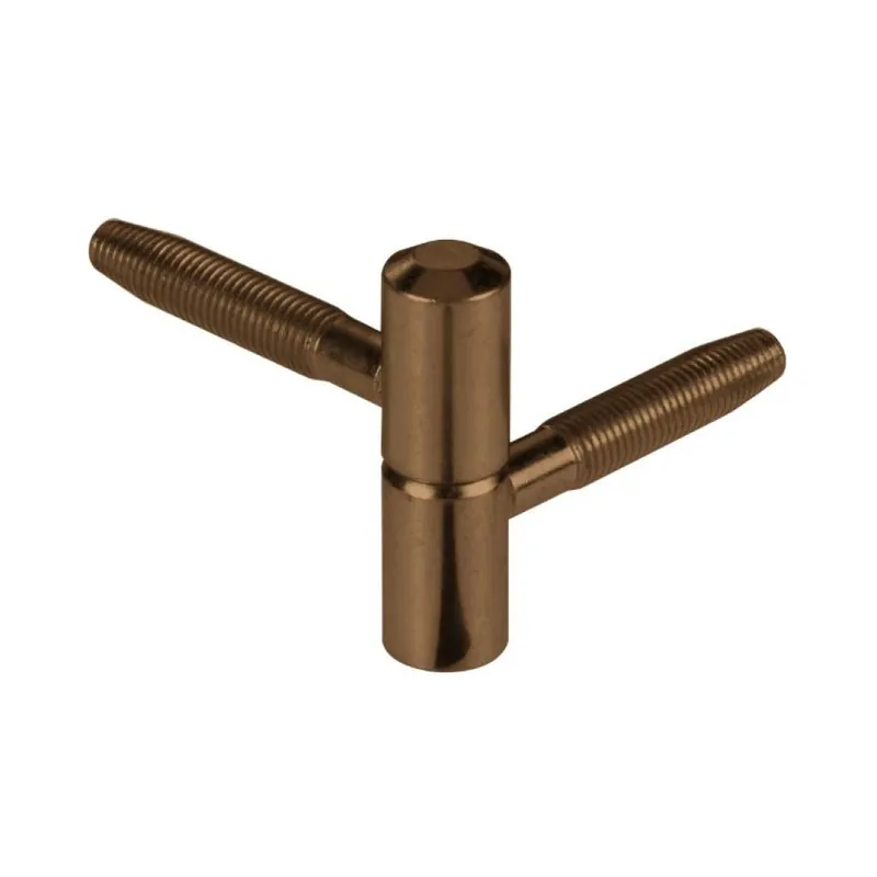 Cerniera anuba E01174 AGB per legno, diametro 14 mm, perno prolungato 46 mm, altezza 48,3 mm, Acciaio finitura Bronzato Voordeelprijs