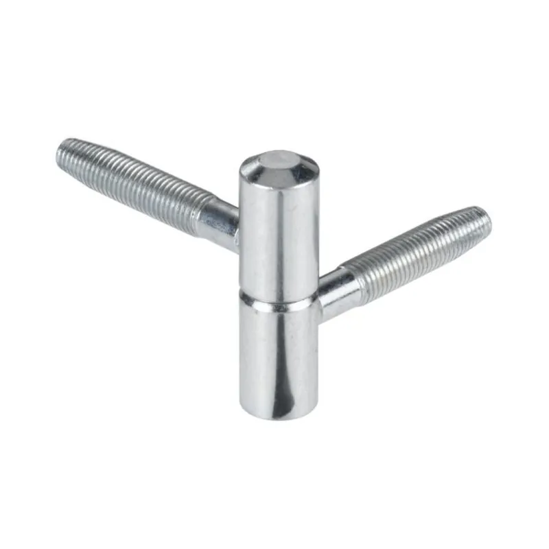 Cerniera anuba E01174 AGB per legno, diametro 14 mm, perno prolungato 46 mm, altezza 48,3 mm, Acciaio finitura Zinco Silver Gereduceerde Prijs
