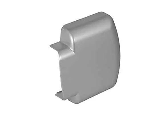Populair Copertura per corpo Trimax AGB, diametro 14 mm, materiale ABS, finitura Argento