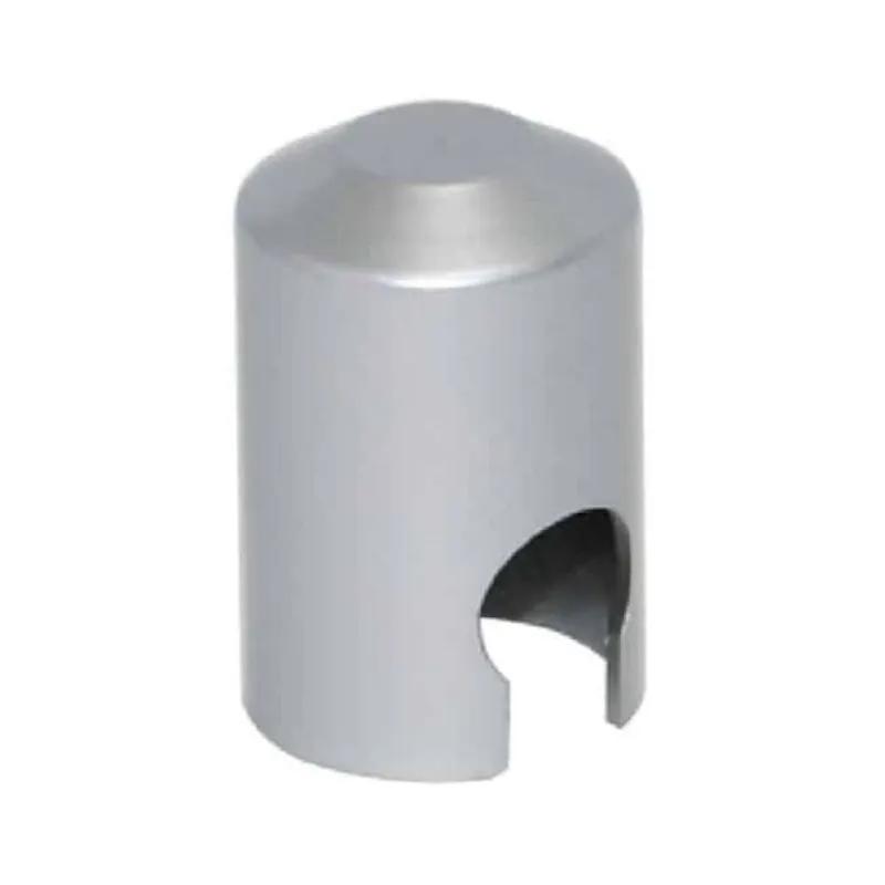 Weekendaanbieding Copertura piana E00123 AGB per cerniera anuba diametro 13 mm, altezza 22,5 mm, Abs finitura Argento