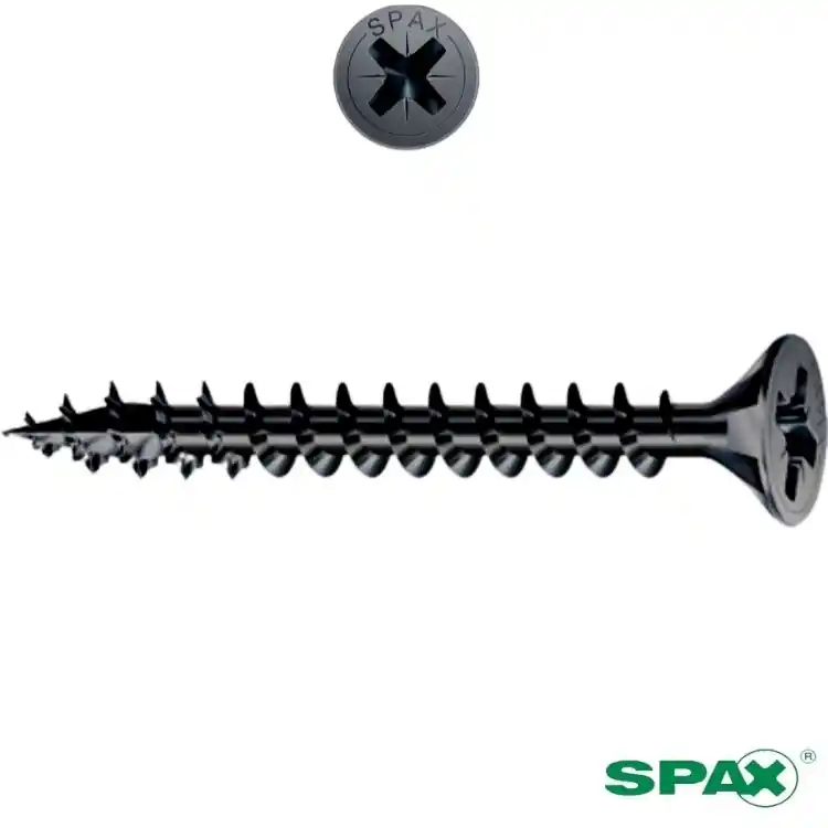 Exclusieve Aanbieding Vite TPS 3,5x30 per legno, impronta croce PZ 2, filetto totale, ABC Spax finitura Zincato Nero