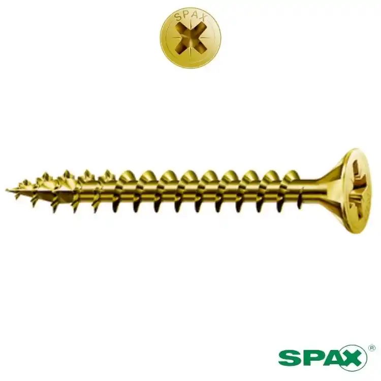 Vite TPS 6x70 per legno, impronta croce PZ 3, filetto totale, ABC Spax finitura Yellox Beperkt Aanbod