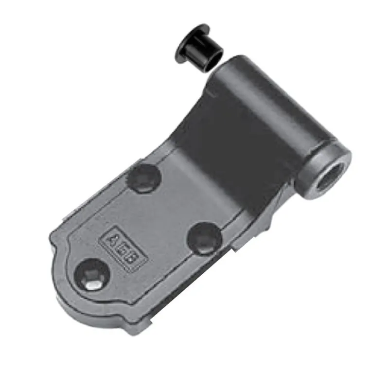 Cerniera Fissa a filo H01927.15 AGB Abaco per squadro e bandella verticale, collo 15 mm, dimensione 72x36x15 mm, Zama finitura Black Powerage Betaalbaar