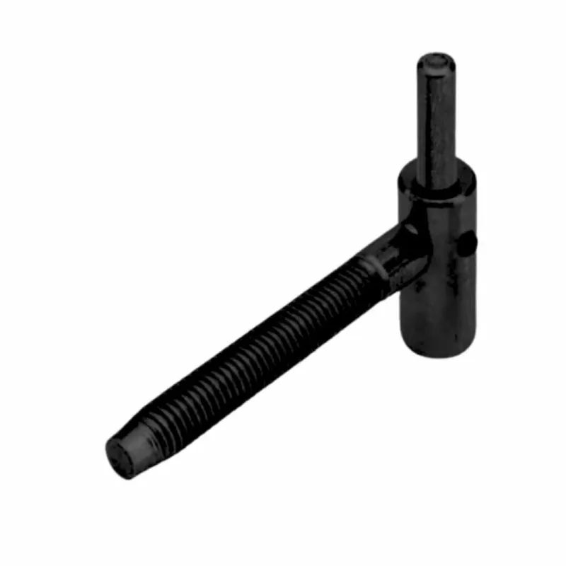 Dagaanbieding Cardine a vite destro H08028.18.93 AGB Abaco per imposte, diametro 9 mm, perno filettato M10, lunghezza gambo 85 mm, Acciaio finitura Black Powerage