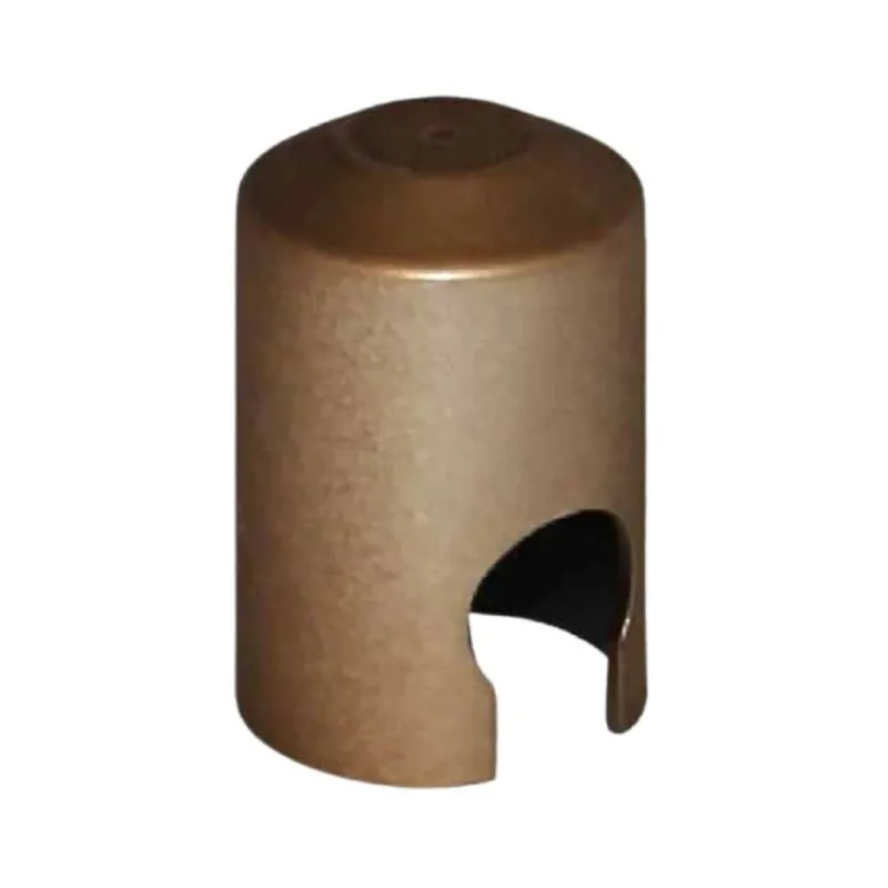 Copertura piana E00123 AGB per cerniera anuba diametro 14 mm, altezza 25 mm, Abs finitura Bronzo Chiaro Tijdelijk Beschikbaar