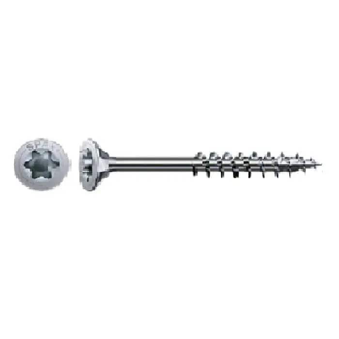 Vite universale TPS impronta Torx T20, filetto parziale 47 mm, dimensioni 4,5x80 mm, finitura Wirox Argentata Actieprijs