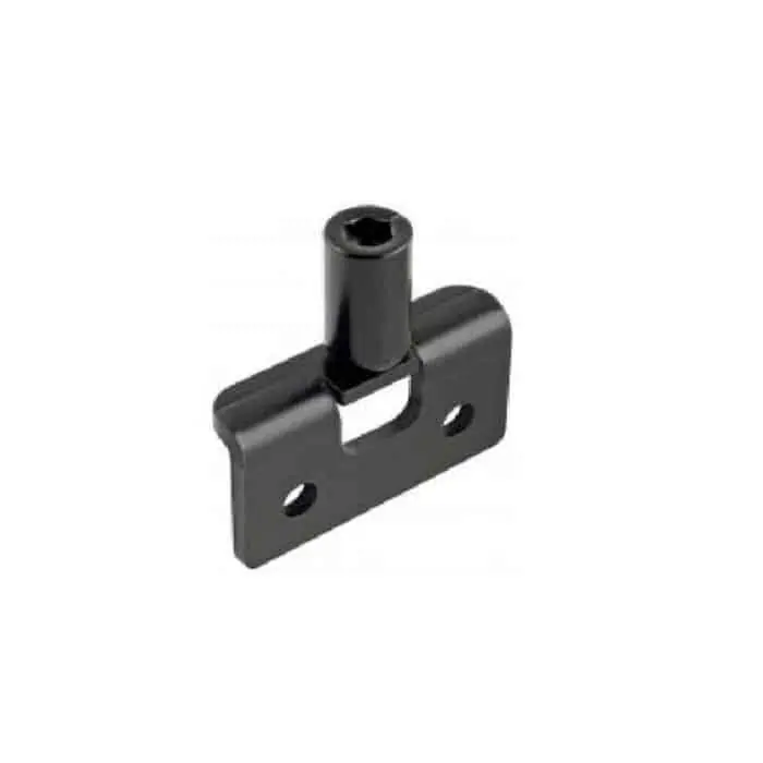 Direct Verzonden Perno di chiusura AGB H00901.53.93 Abaco, per montaggio a filo o con battuta, finitura Black Powerage
