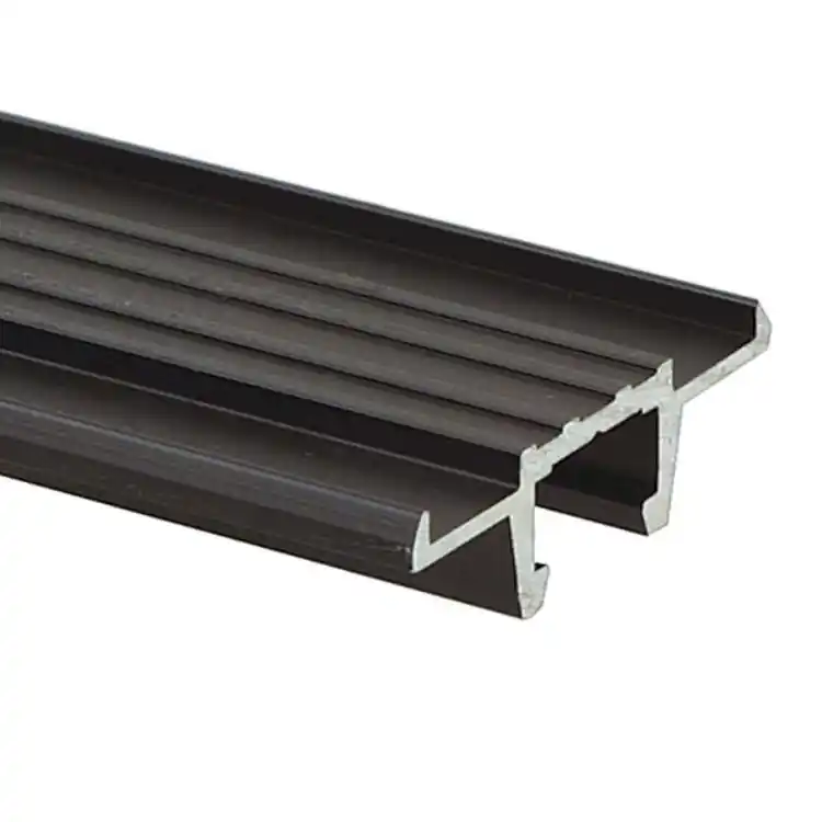 Profilo Guida C superiore inferiore G01739.04.02 AGB per alzanti scorrevoli, lunghezza 6000 mm, finitura Alluminio Elettrocolore F5 Weekendaanbieding