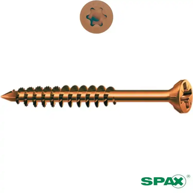 Shop Nu Vite TPSR 3x40 per fermavetro, impronta TX 10, filetto parziale 23 mm, ABC Spax finitura Bronzo