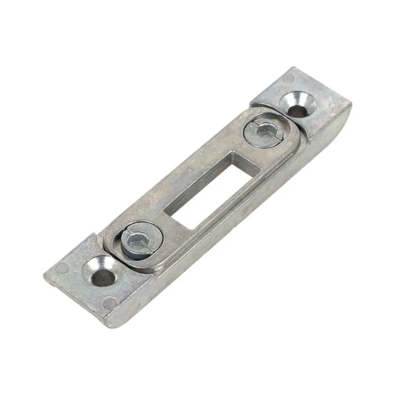 Alleen Vandaag Incontro puntale A40017.01.18 Agb per catenaccio, aria 4 mm, interasse 9 mm, dimensione 82x14,5x8 mm, registrabile, Zama finitura Argento