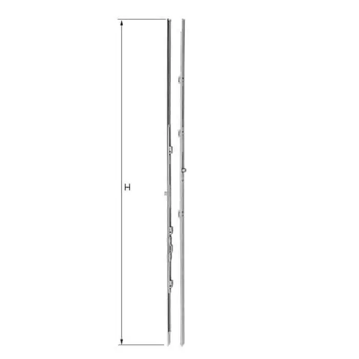 Kit di collegamento verticale AGB Galileo, altezza anta 1900-2150 mm, altezza 1630 mm Op = Op
