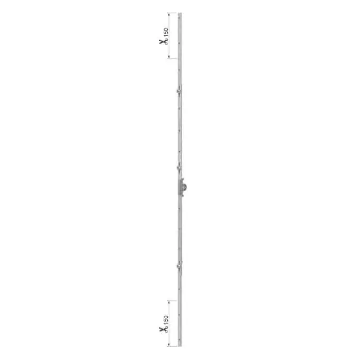 Cremonese 406 AGB, per anta singola, entrata 15 mm, altezza anta 1940-2400 mm, GR 6 Exclusieve Aanbieding